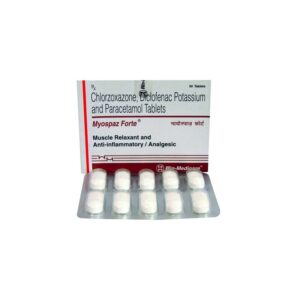 Myospaz Forte-Paracetamol:Diclofenac:Chlorzoxazone